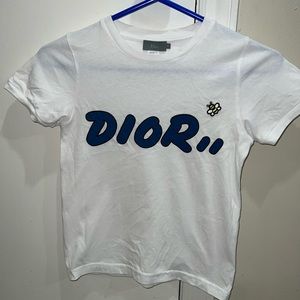 Dior Kids T-shirt with Bee Embroidery